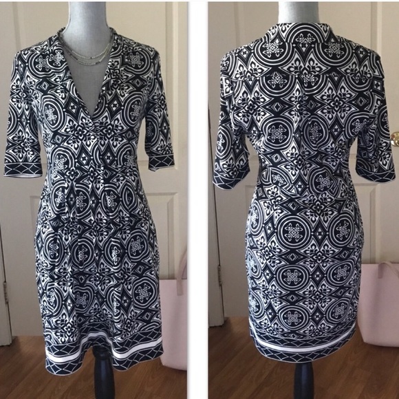 Classic BCBGMAXAZRIA Print Dress - Picture 2 of 4